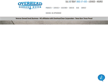 Tablet Screenshot of overheadgaragedoorllc.com